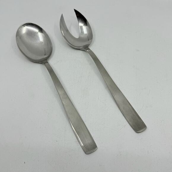 Vintage NOELLE RONEUSIL Serving Spoons (Set of 2) - Picture 1 of 8